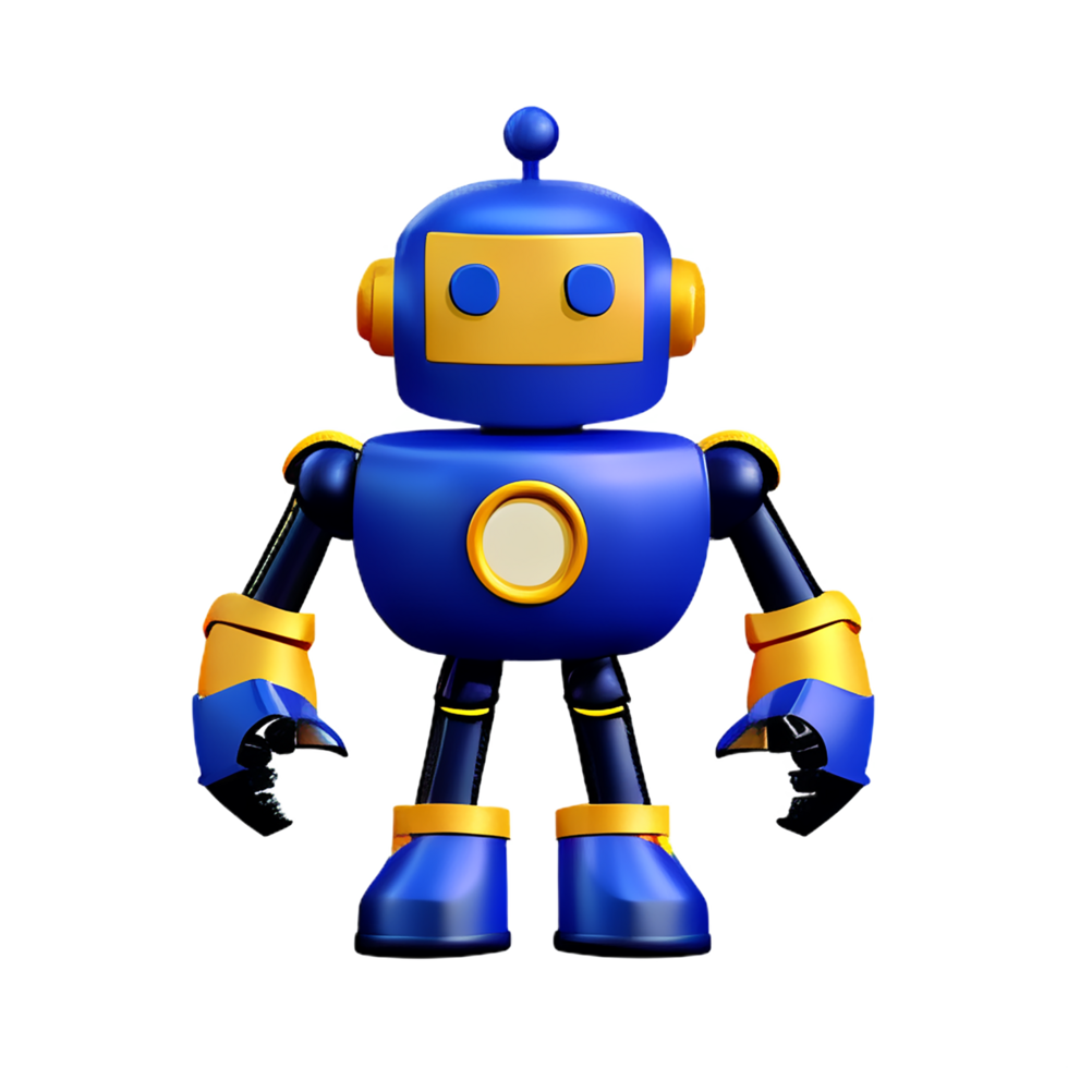 robot 3d rendering icon illustration png