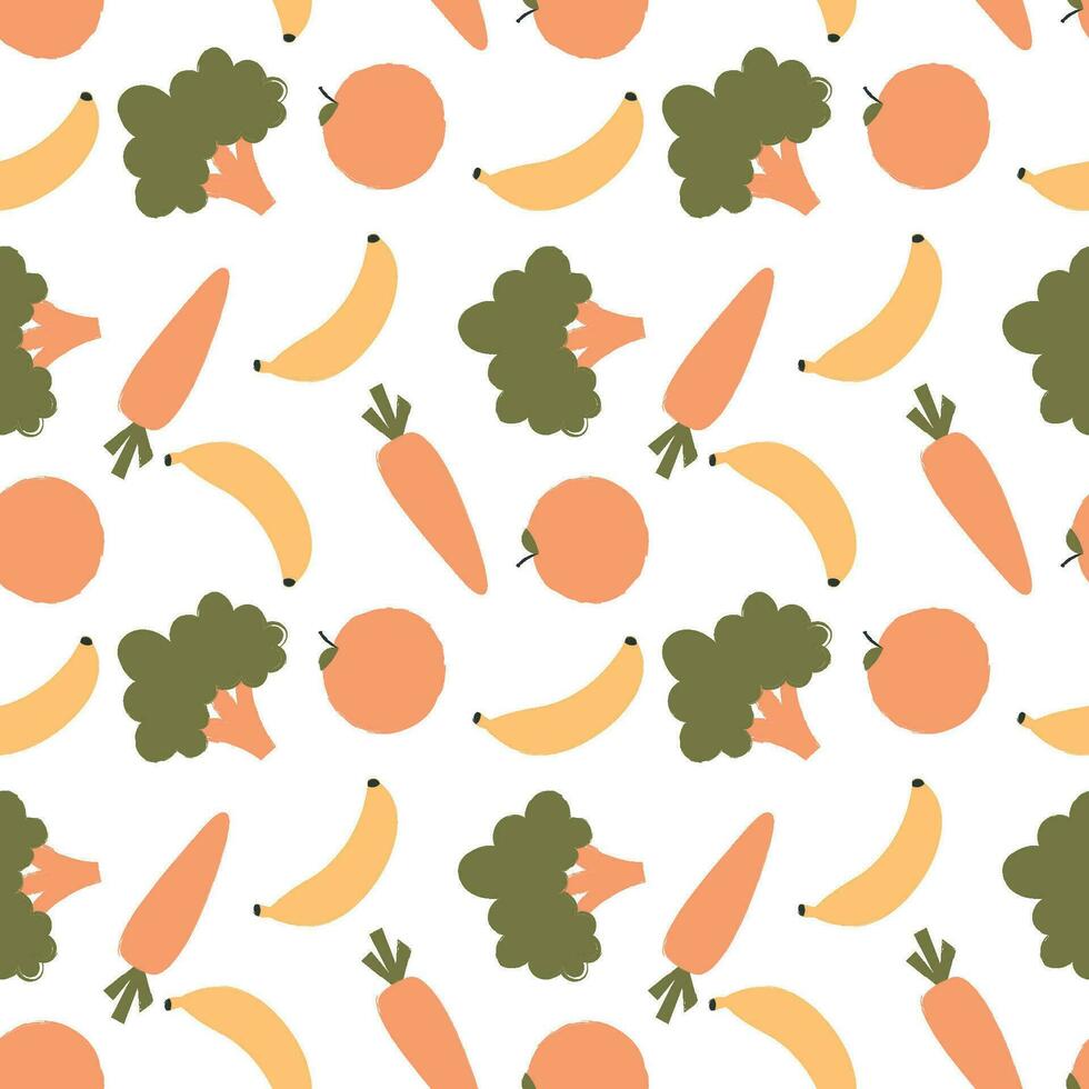 Hand drawn world food safety day seamless pattern. vector