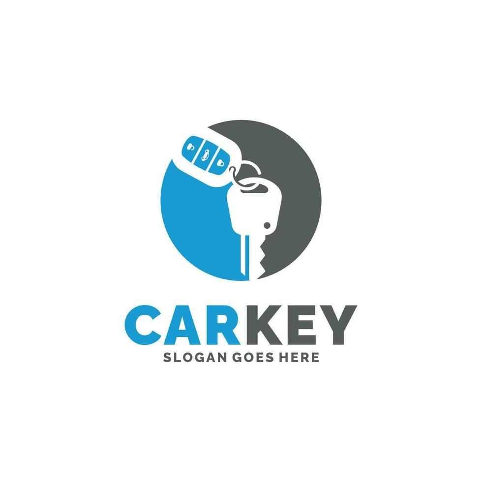 Car key logo design vector illustration