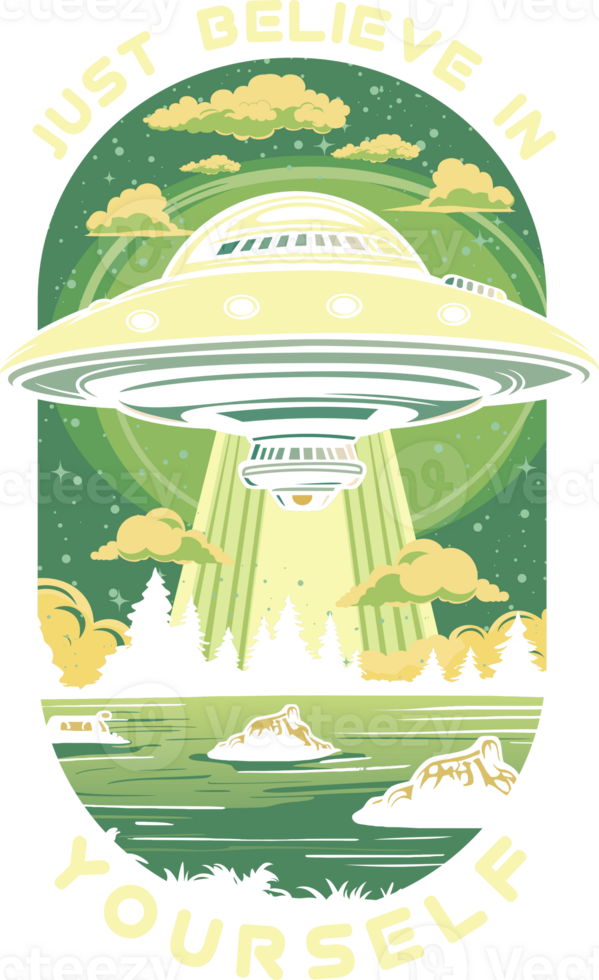 UFO T-Shirt Design. png