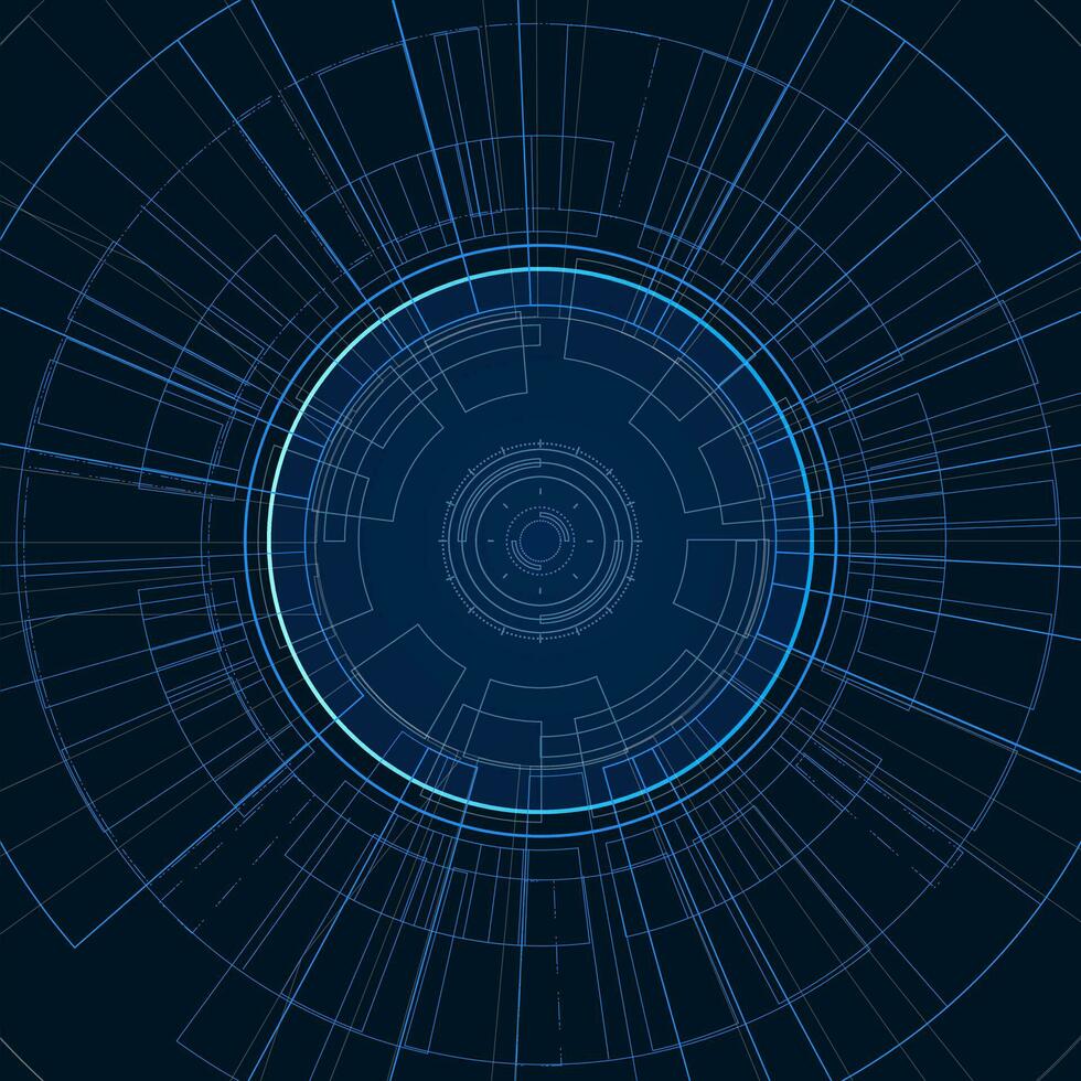 Sci fi futuristic user interface, HUD, Technology abstract background , Vector illustration.