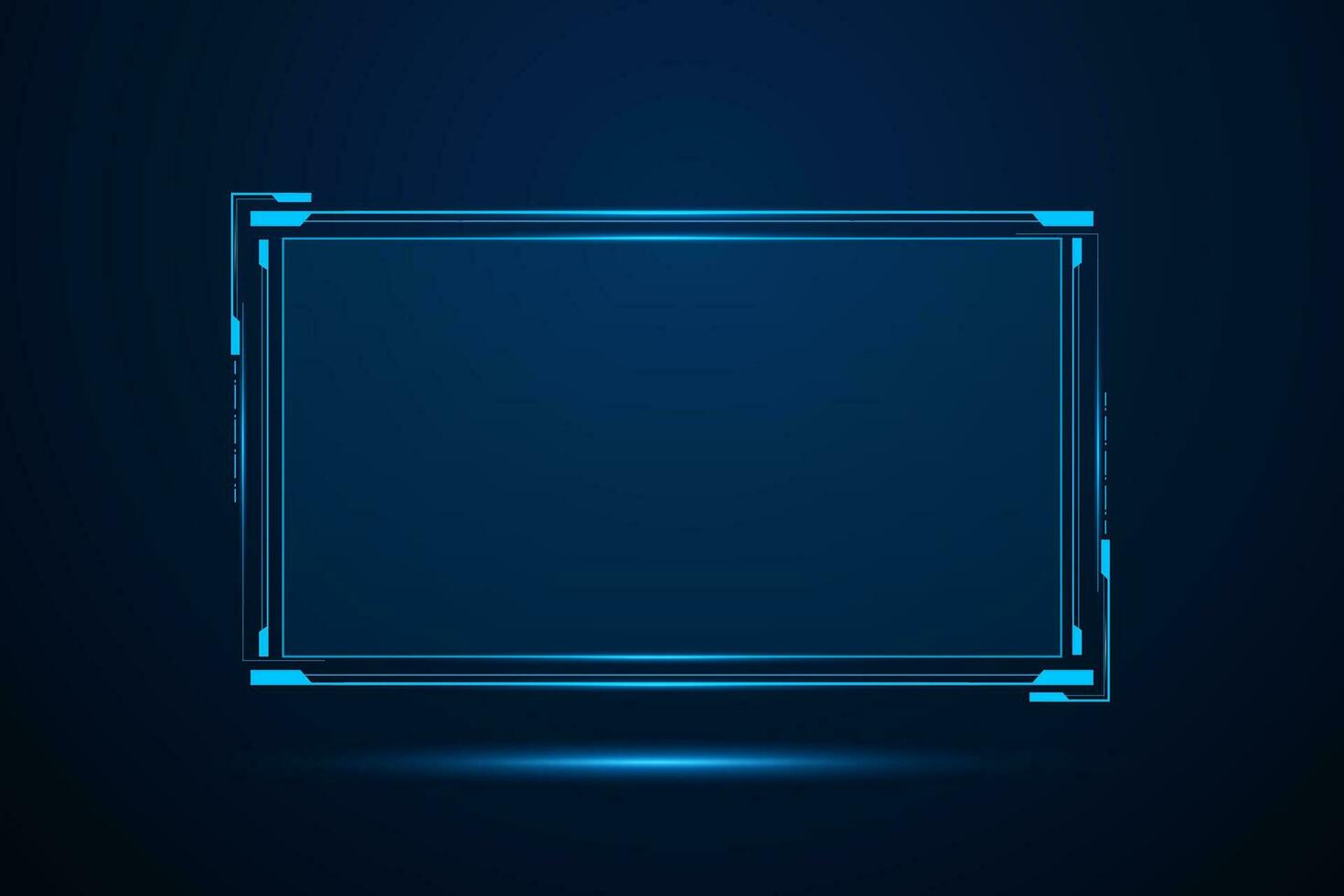 Sci fi futuristic user interface, HUD template frame design, Technology abstract background vector