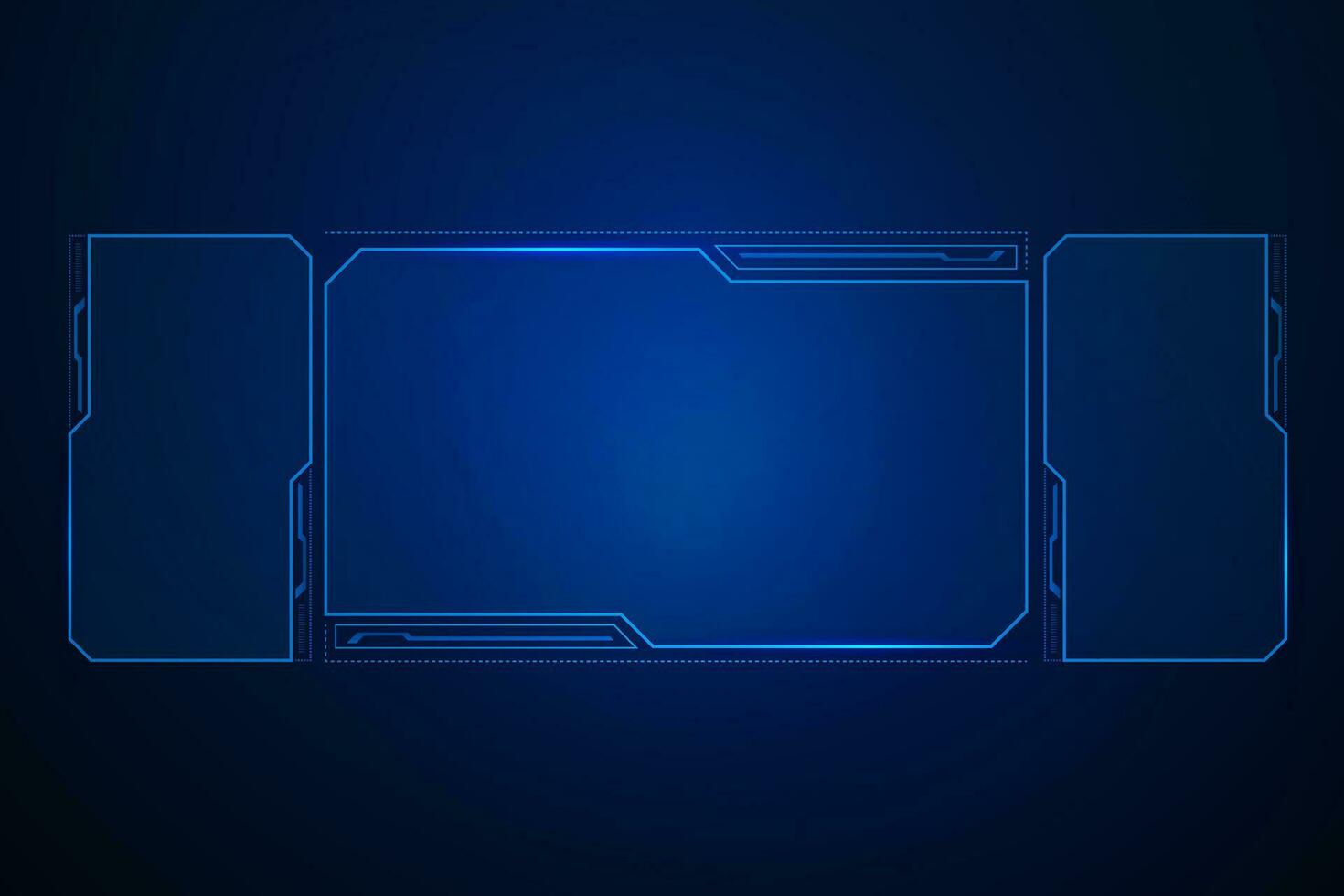 Sci fi futuristic user interface, HUD template frame design, Technology abstract background vector