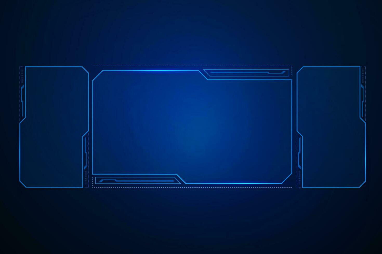 Sci fi futuristic user interface, HUD template frame design, Technology abstract background vector