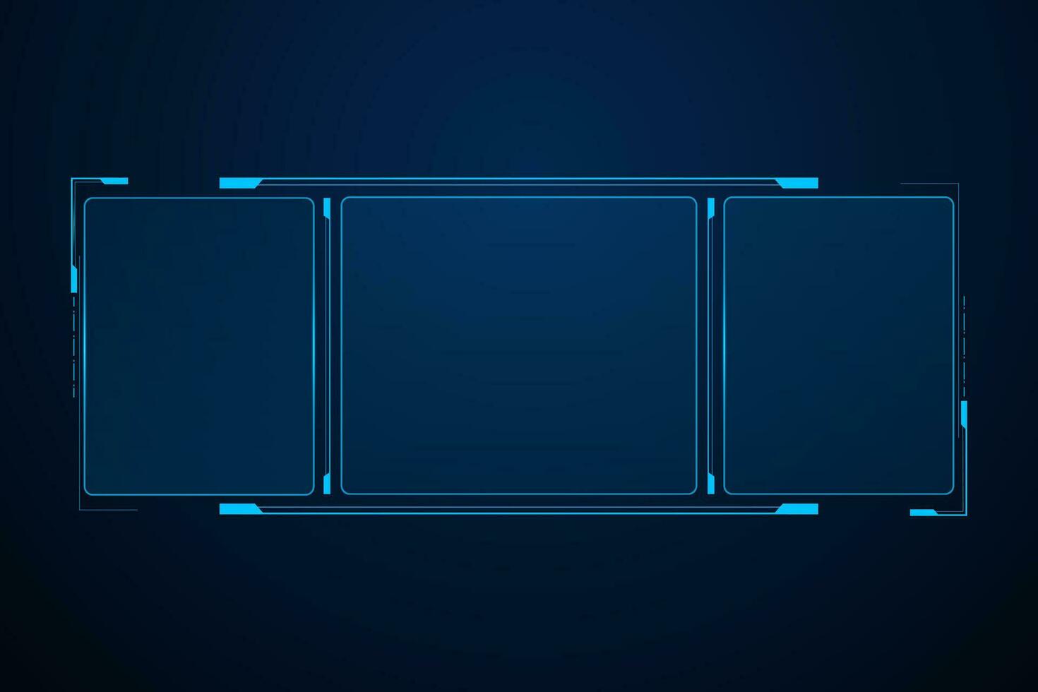 Sci fi futuristic user interface, HUD template frame design, Technology abstract background vector