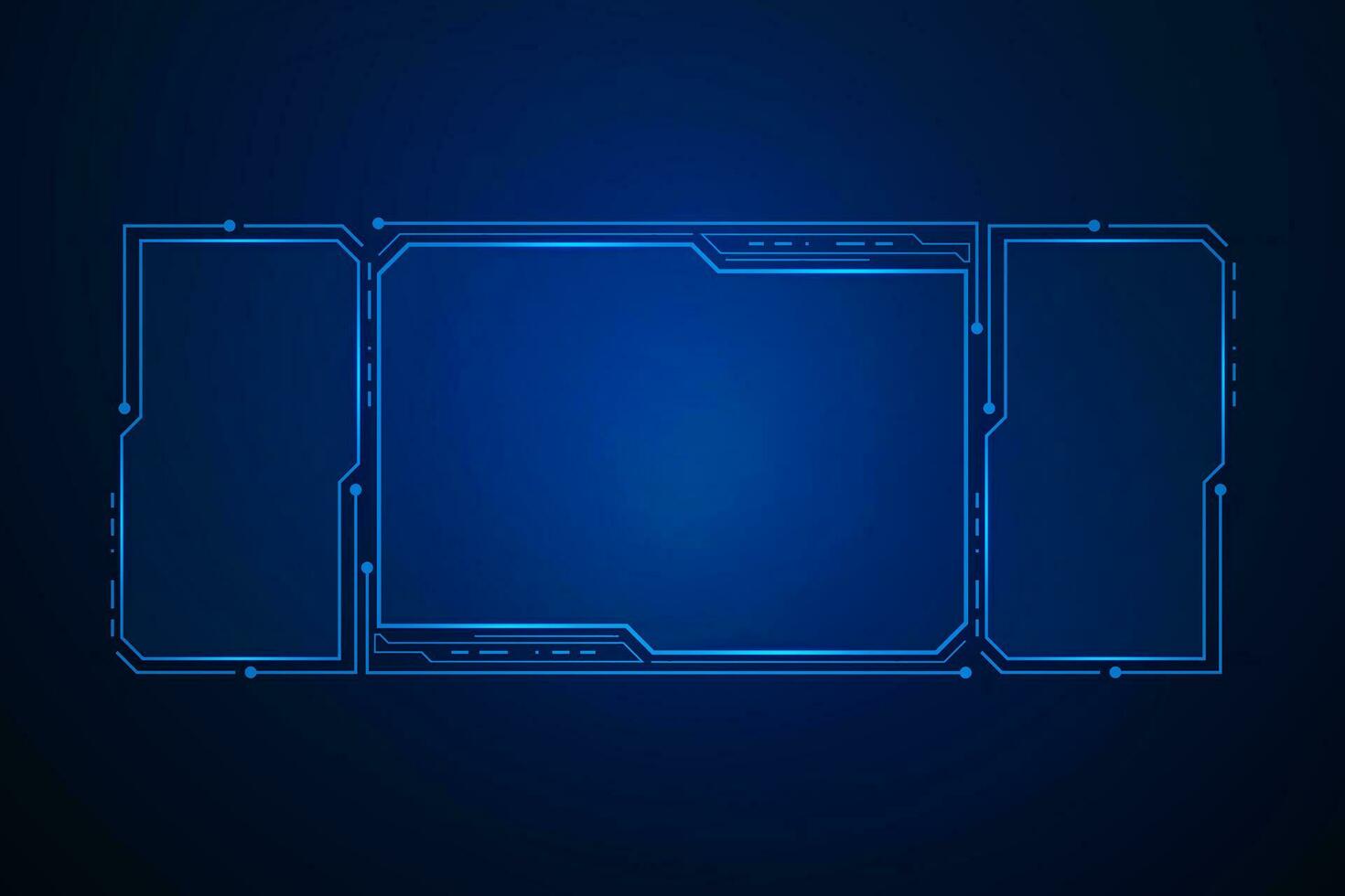 Sci fi futuristic user interface, HUD template frame design, Technology abstract background vector
