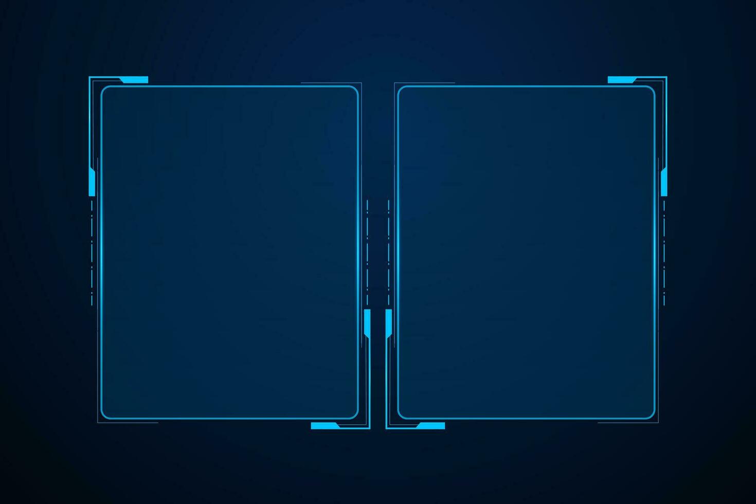 Sci fi futuristic user interface, HUD template frame design, Technology abstract background vector