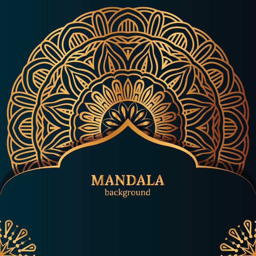 luxury mandala with abstract background. Decorative mandala design for cover, card, print, poster, banner, brochure, invitation. vector