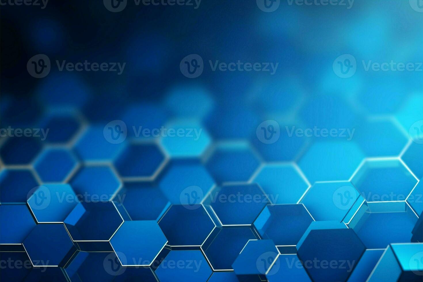 Hexagonal Elegance, A stylish blue medical backdrop adorned with hexagons AI Generated photo