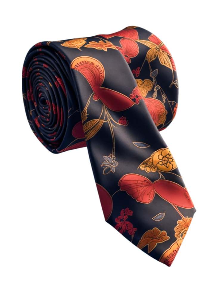 colorful real tie hd . png