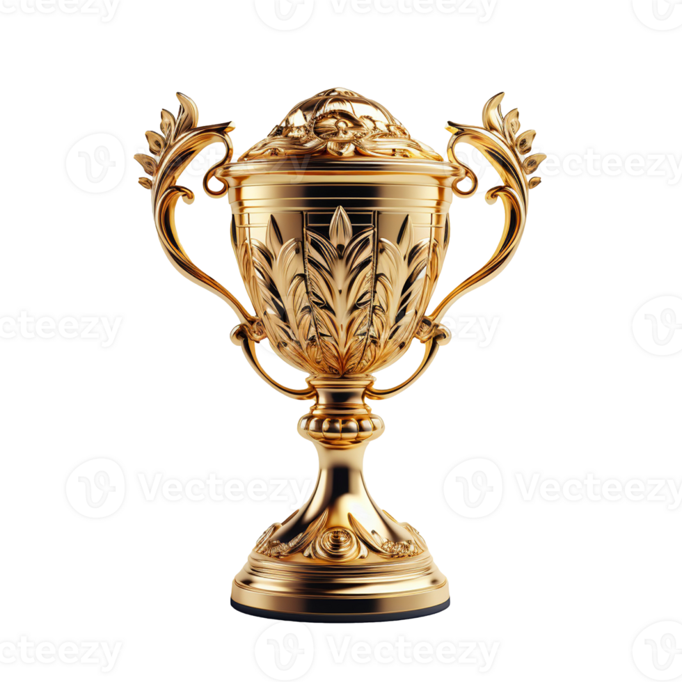Trophy icon on transparent background, created with generative AI png