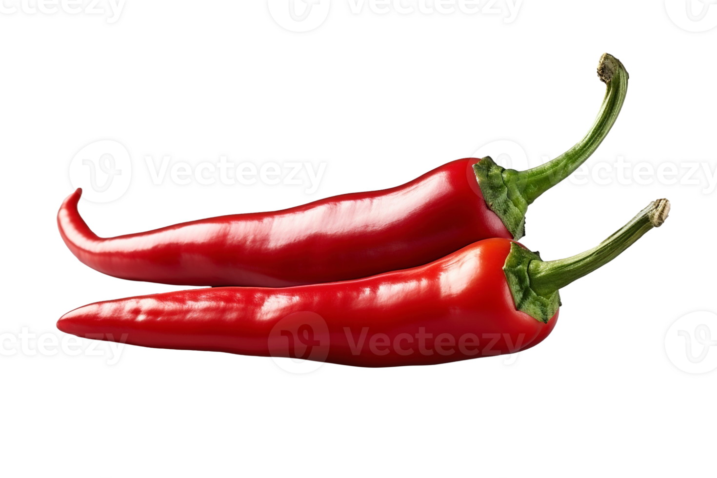 Chili peppers solated on transparent background, created with generative AI png