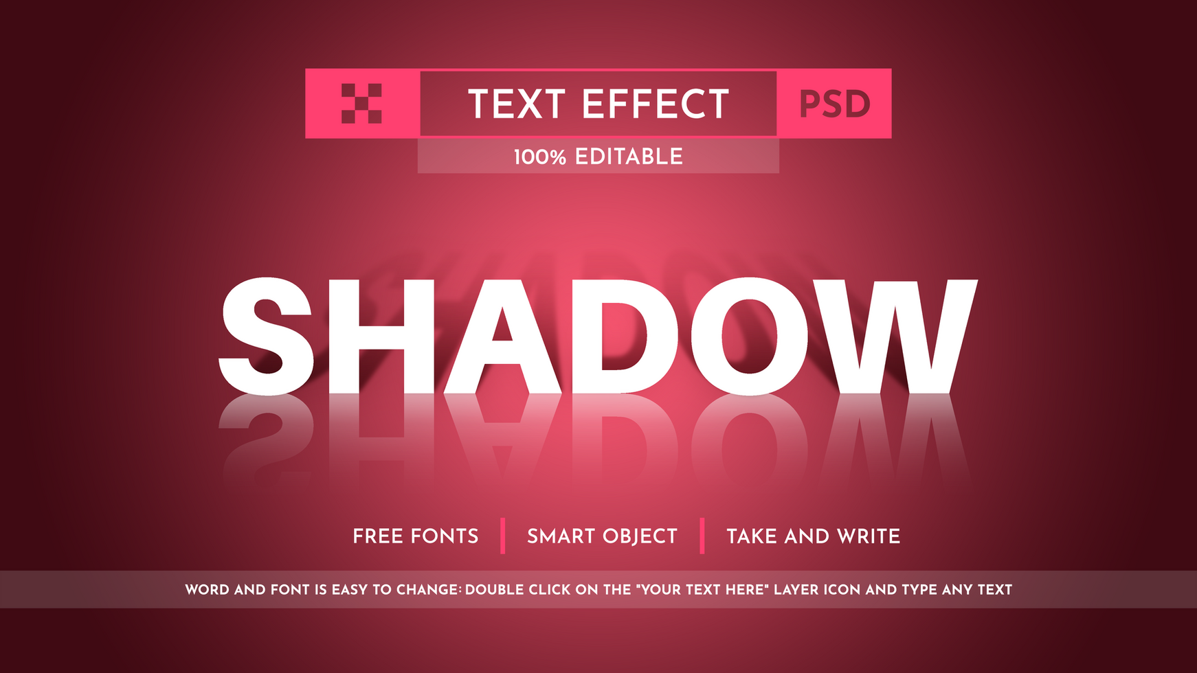 Reflect Paper - Editable Text Effect, Font Style psd