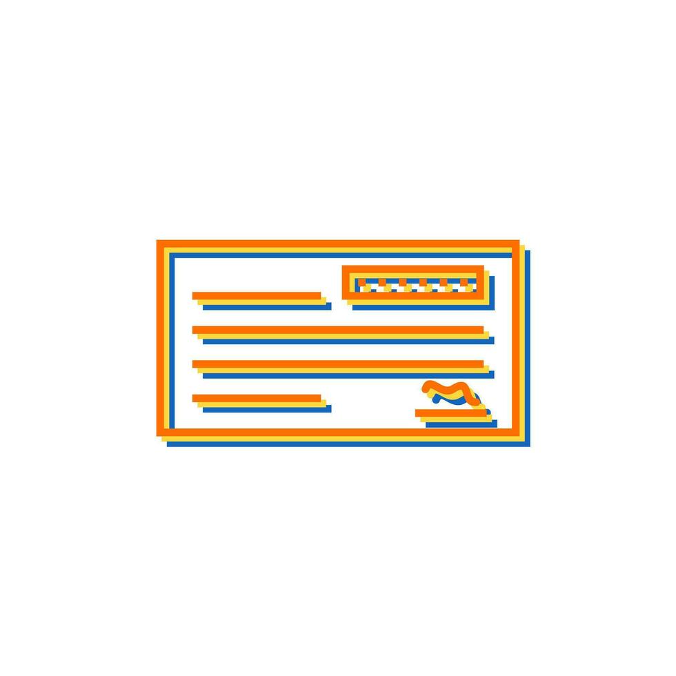 Cheque Vector Icon