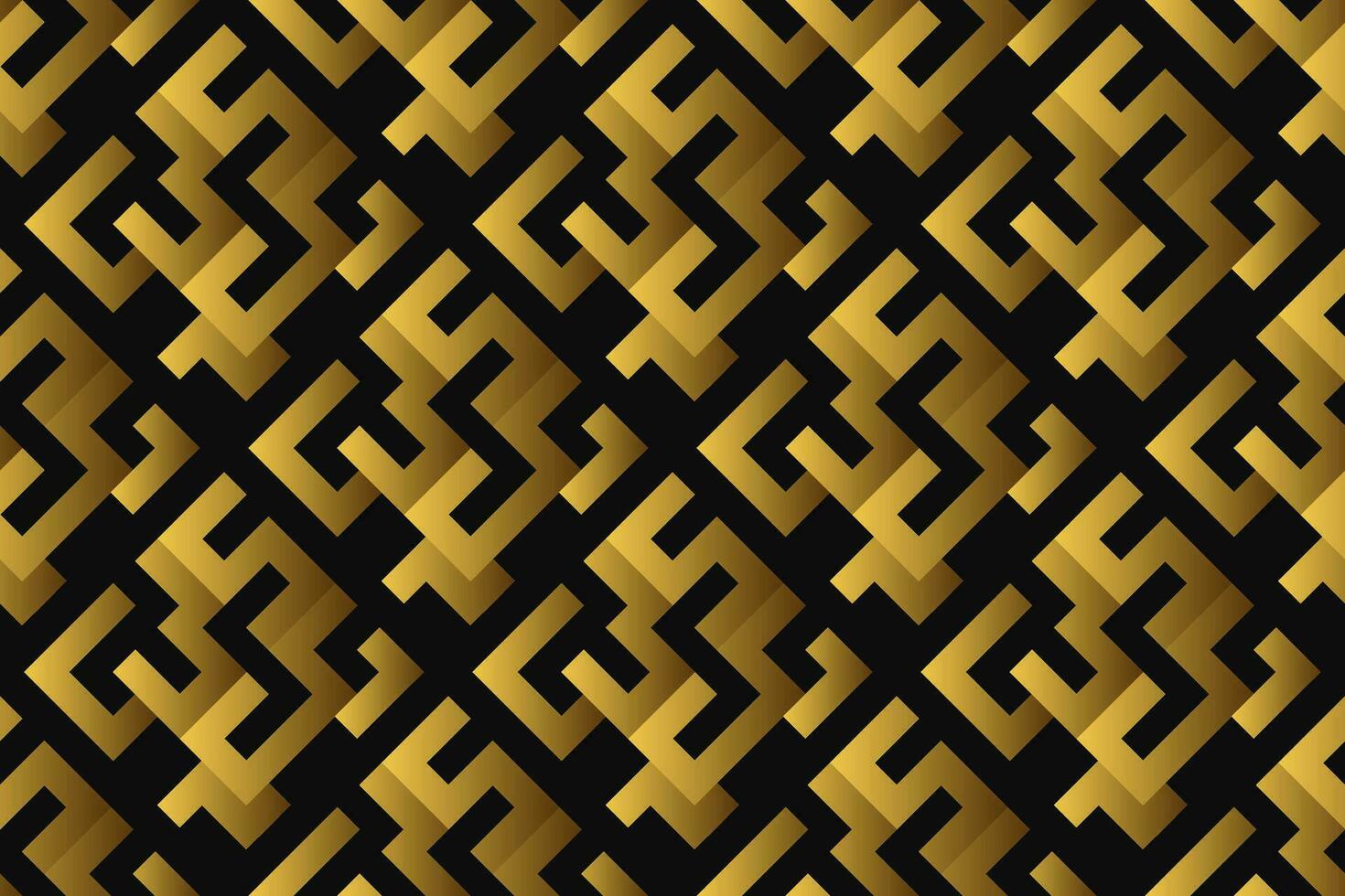 Abstract geometric pattern with lines, rhombuses A seamless vector background. black and gold texture