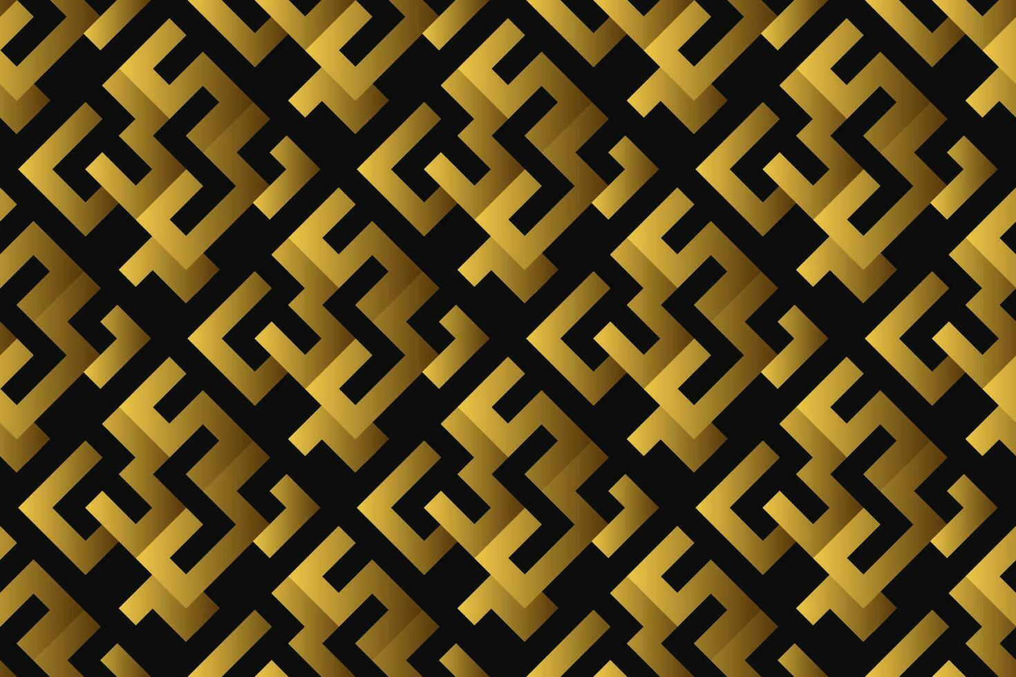 Abstract geometric pattern with lines, rhombuses A seamless vector background. black and gold texture