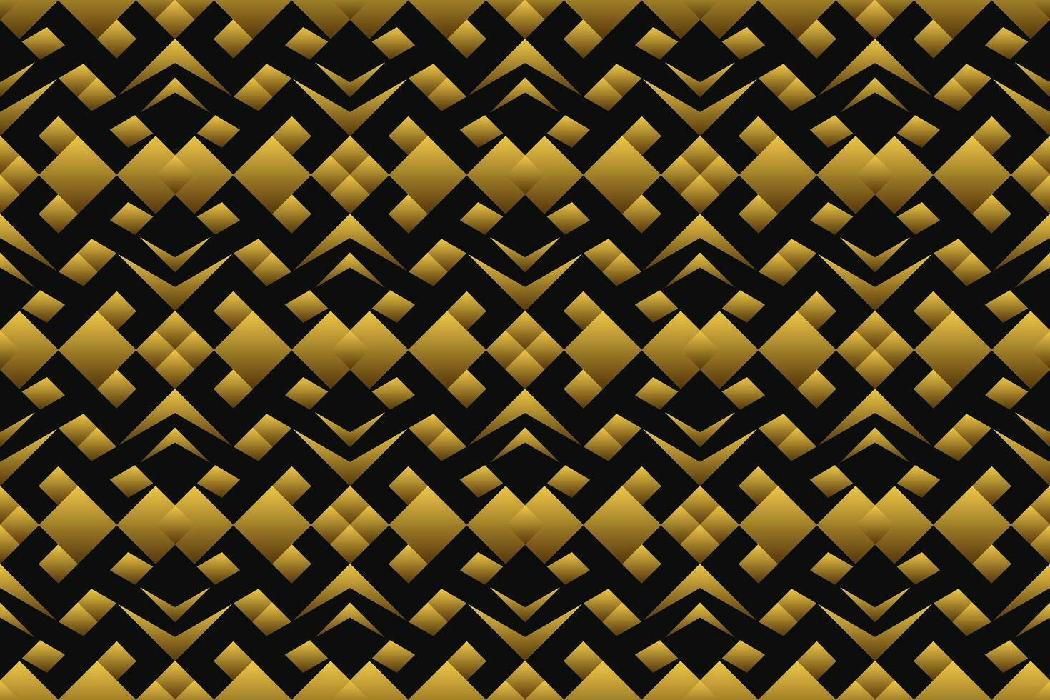 Abstract geometric pattern with lines, rhombuses A seamless vector background. black and gold texture