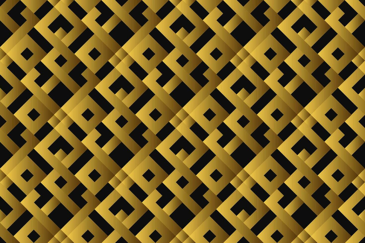 Abstract geometric pattern with lines, rhombuses A seamless vector background. black and gold texture