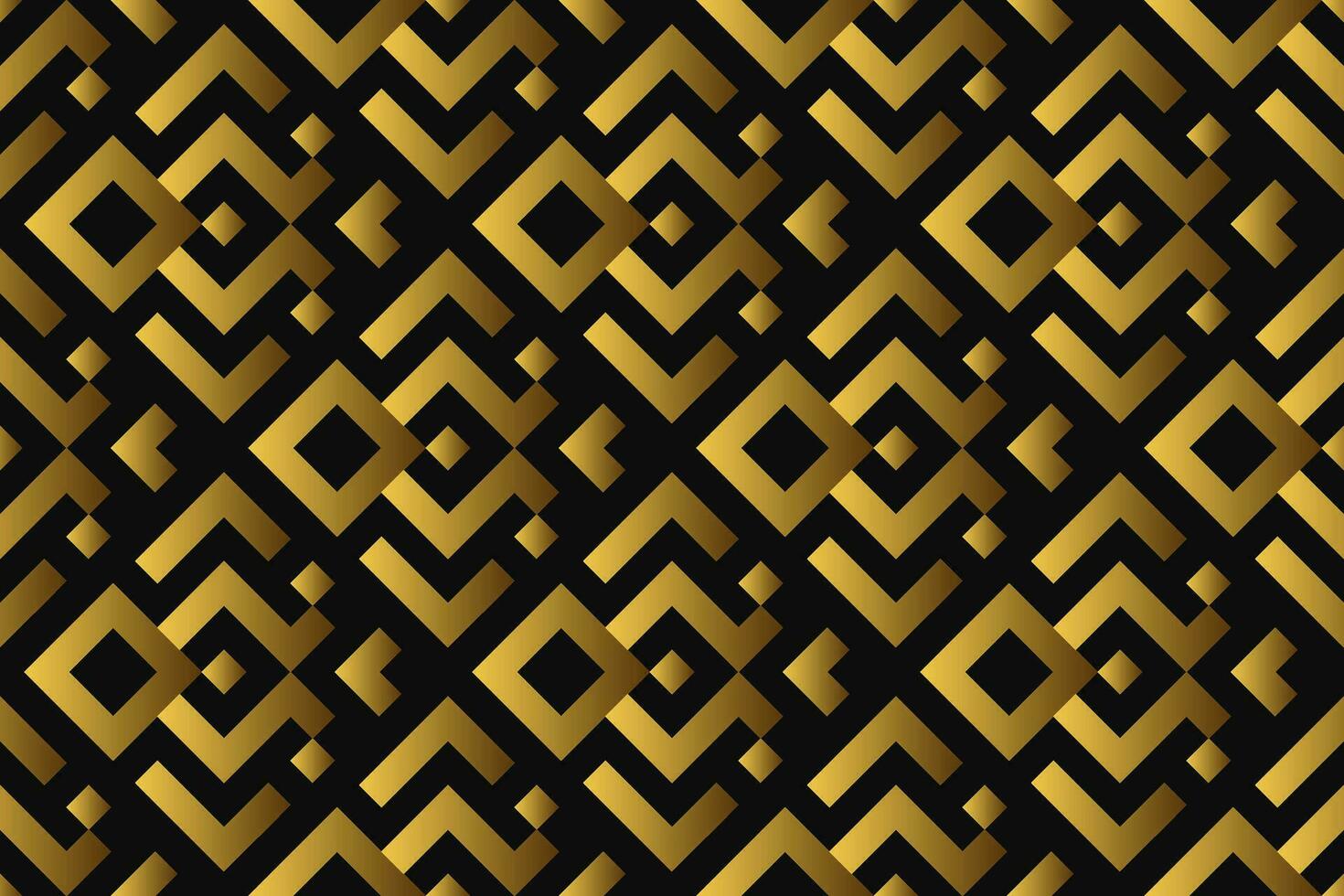 Abstract geometric pattern with lines, rhombuses A seamless vector background. black and gold texture