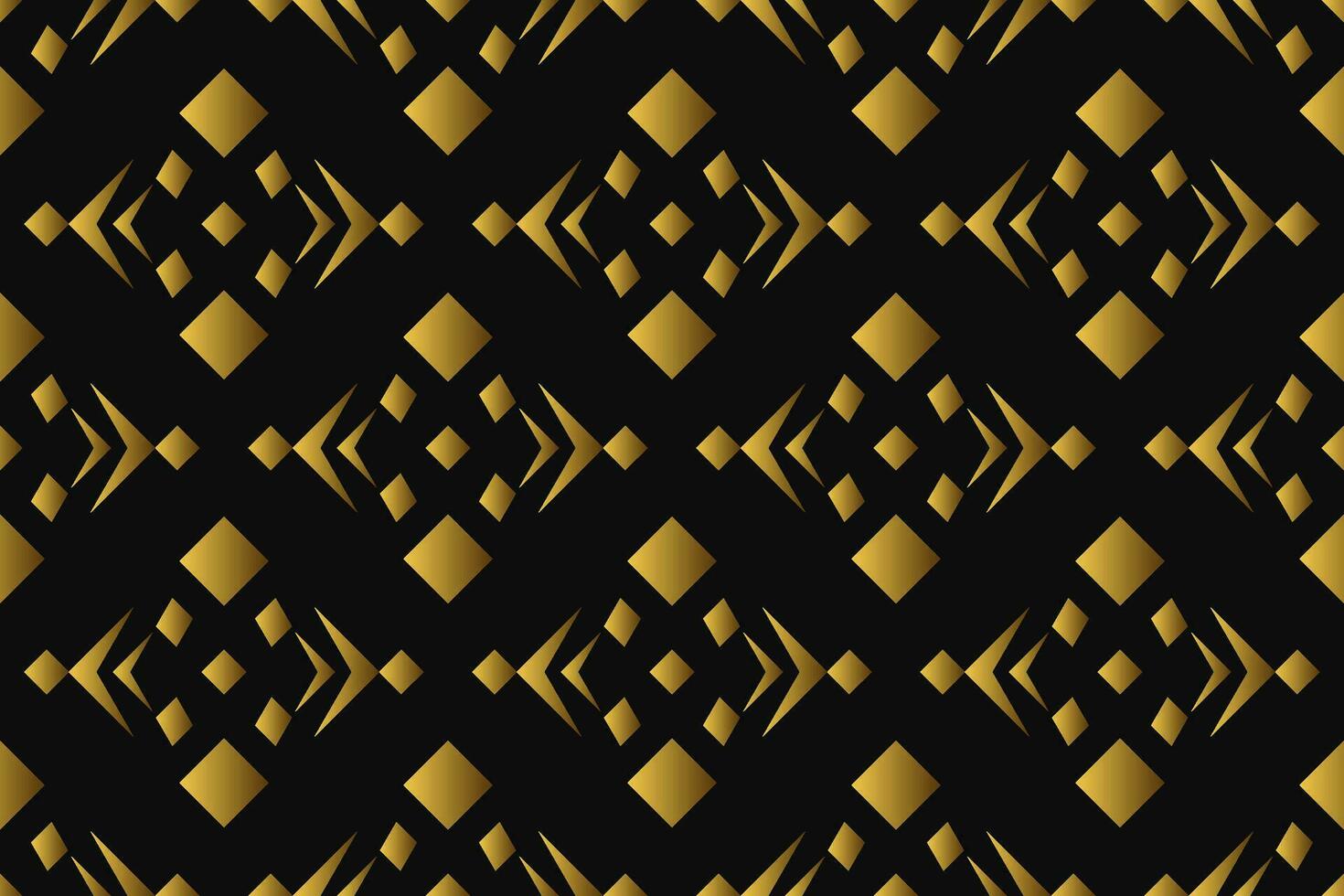 Abstract geometric pattern with lines, rhombuses A seamless vector background. black and gold texture
