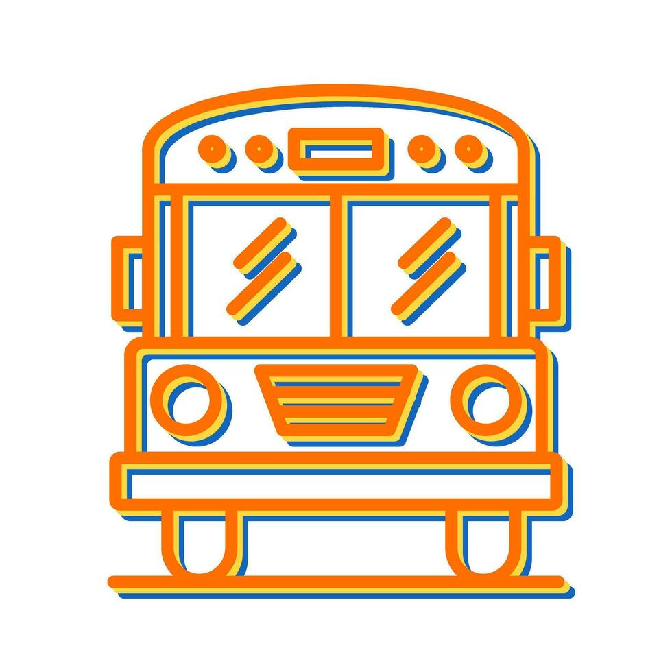 School Bus Vector Icon