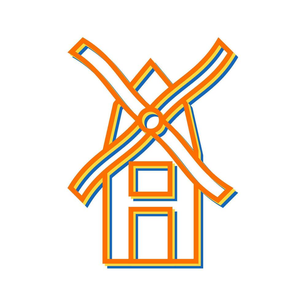 Windmill Vector Icon