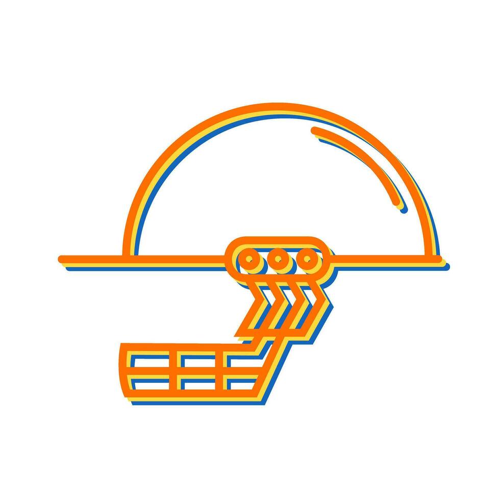 Cricket Helmet Vector Icon