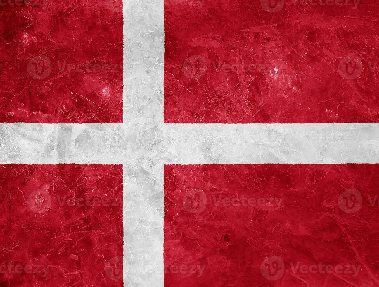 Flag of Denmark on a textured background. Concept collage. photo