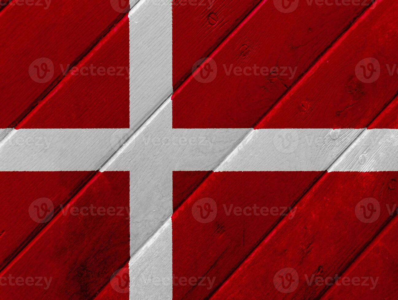 Flag of Denmark on a textured background. Concept collage. photo