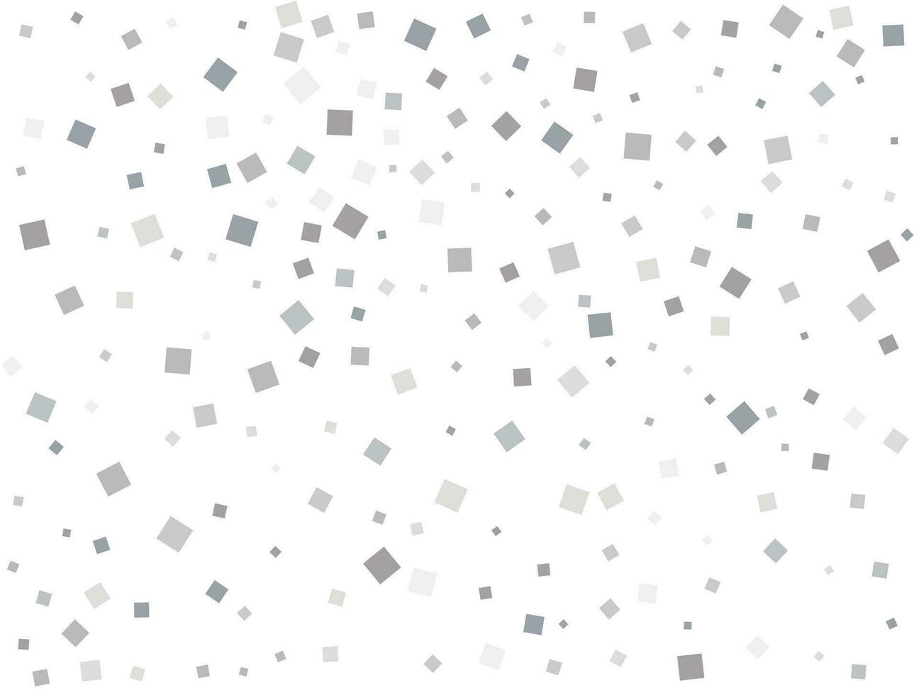 Silver square confetti. Vector illustration.