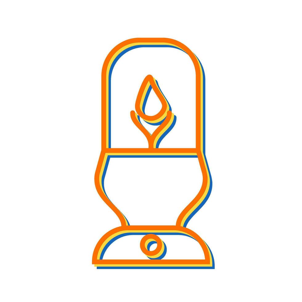 Lit Lamp Vector Icon