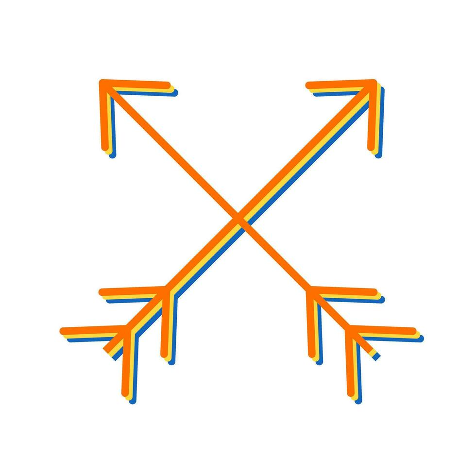 Two Arrows Vector Icon