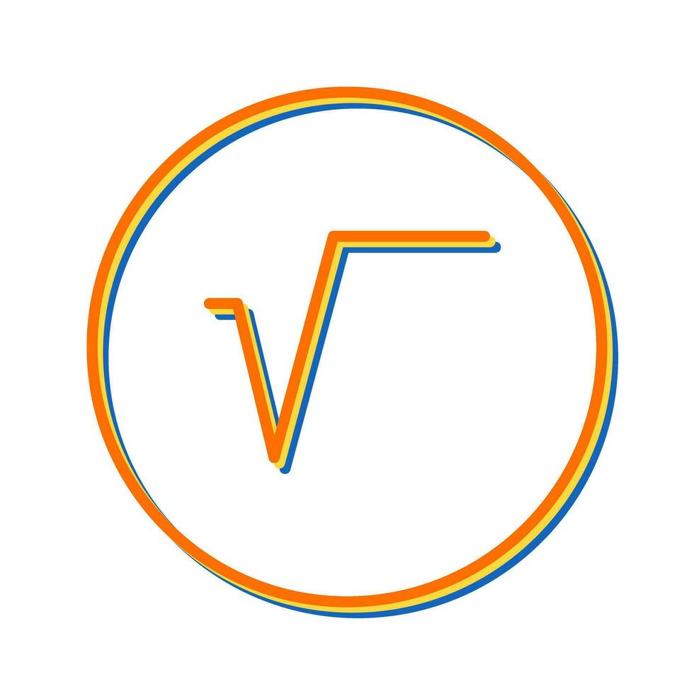 Square Root Symbol Vector Icon