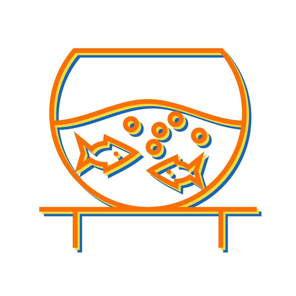 Fish Bowl Vector Icon