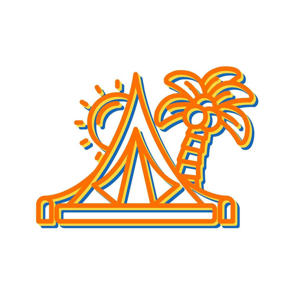 Tent Vector Icon