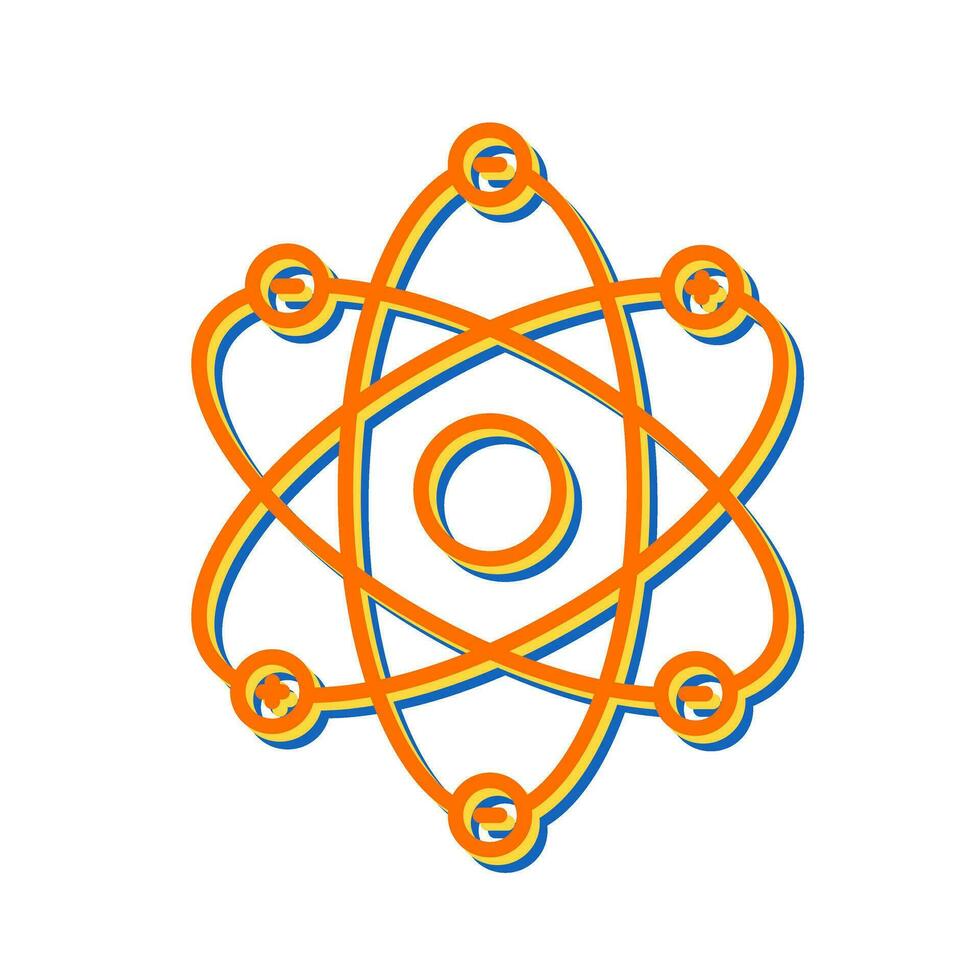 Atom Structure Vector Icon
