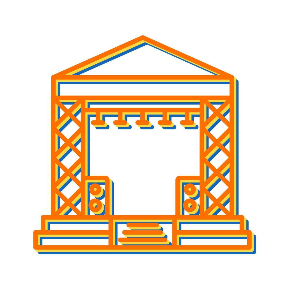 Stage Vector Icon