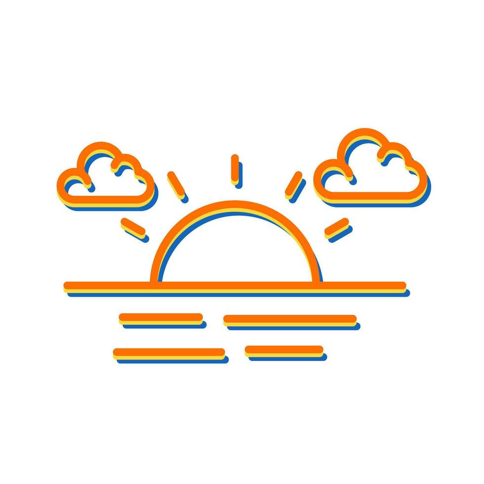 Sunset Vector Icon