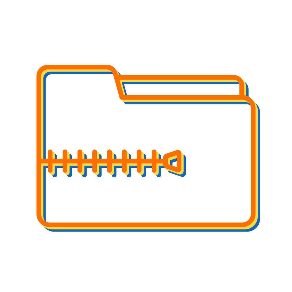 Zip File Vector Icon