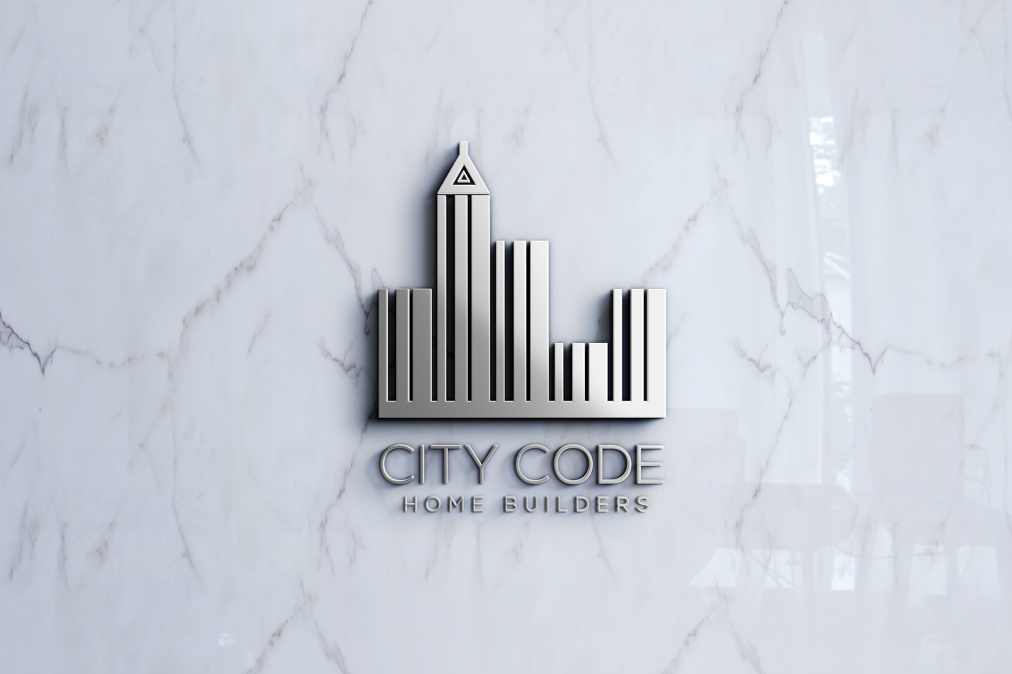 3d Logo Mockup On Marble Wall psd