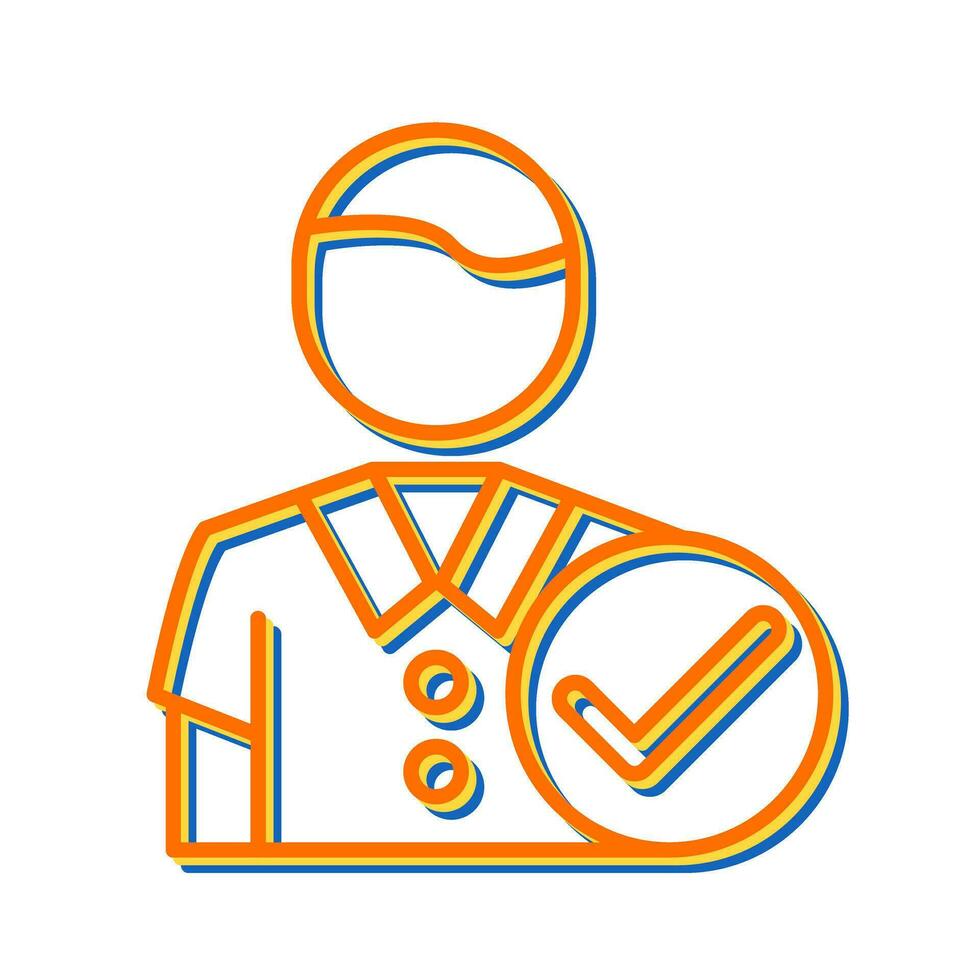 Man Accept Vector Icon