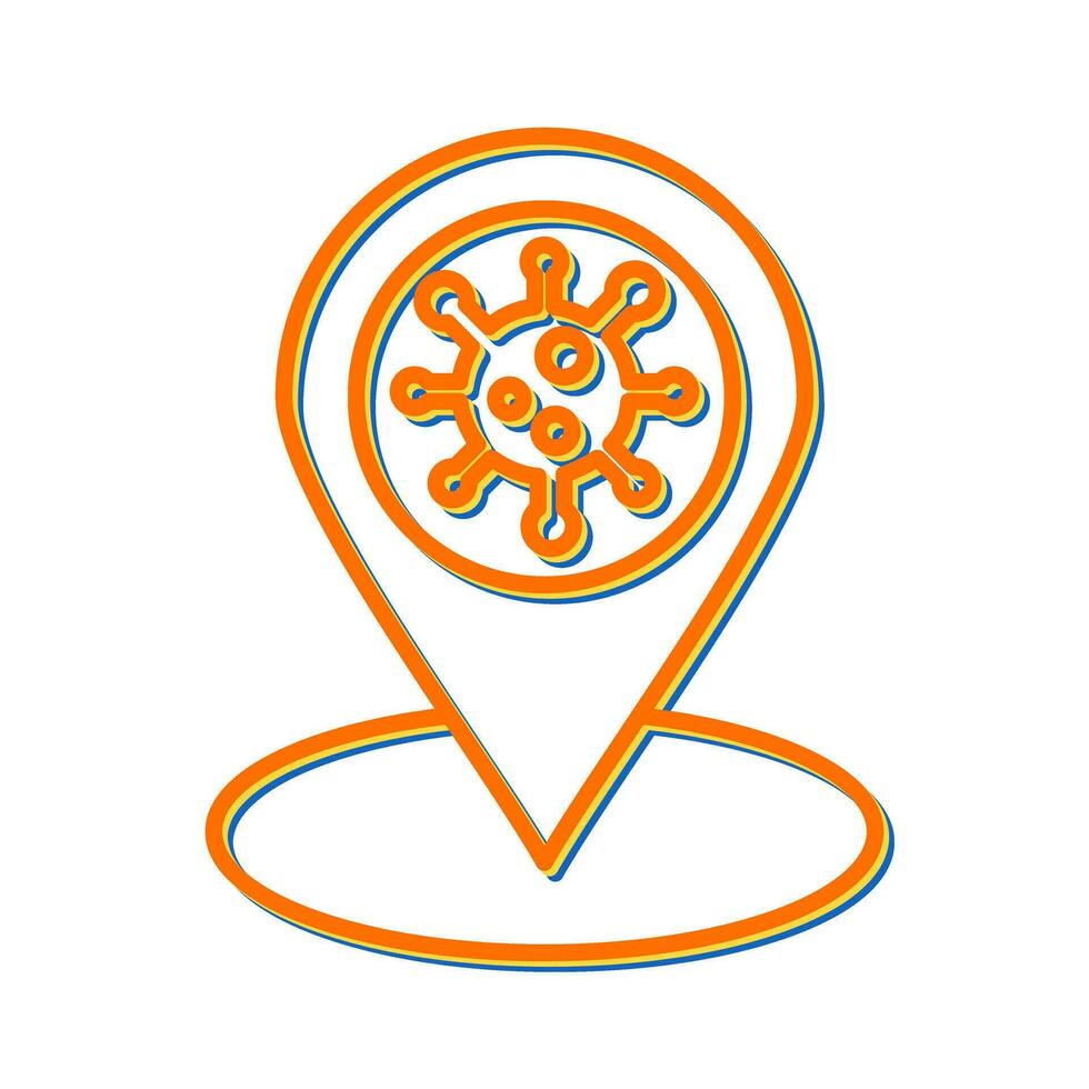 Covid Location Vector Icon
