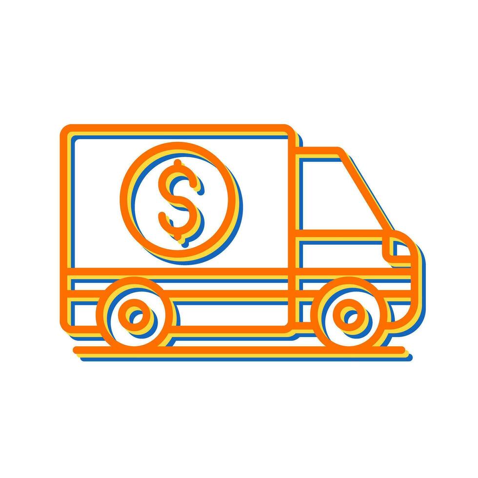 Money Truck Vector Icon