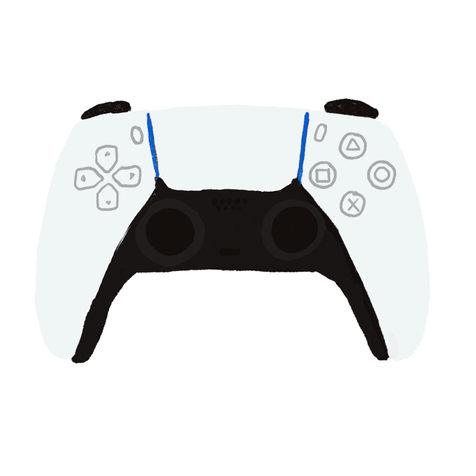 cute joy controller for game illustration png