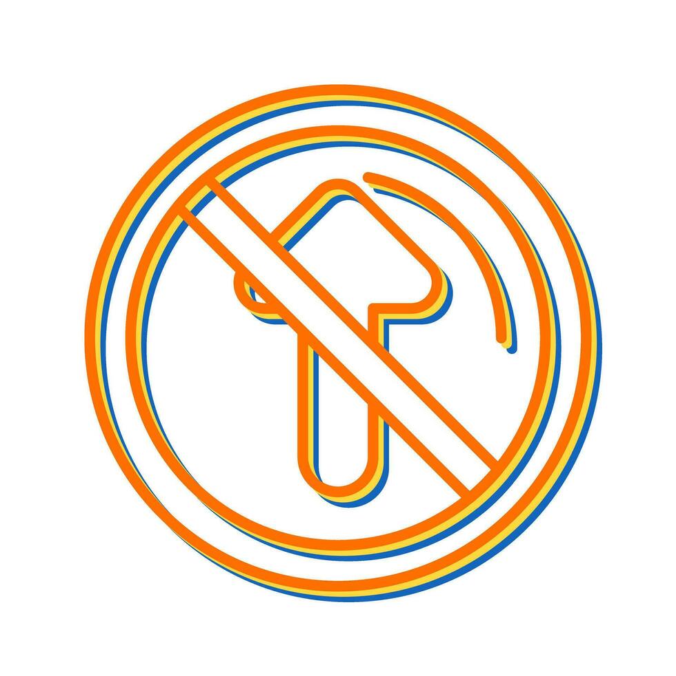 No Passing Vector Icon