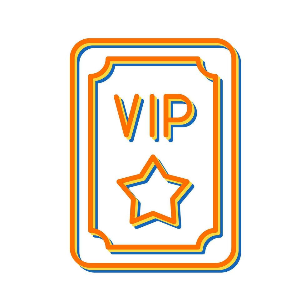 icono de vector de pase vip