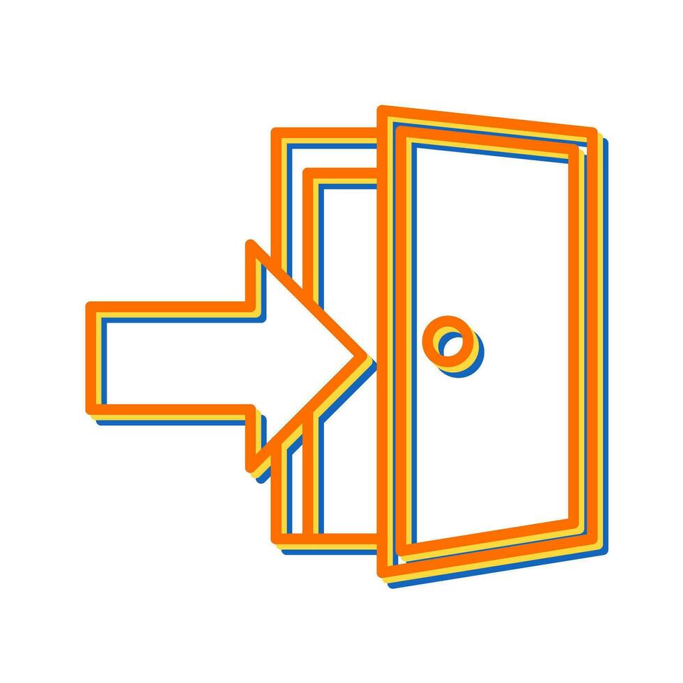 Exit Door Vector Icon