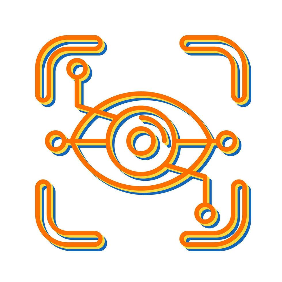Eye Recognition Vector Icon