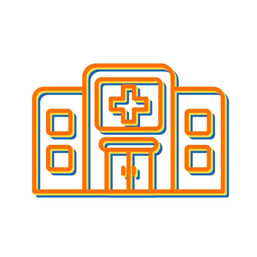 icono de vector de hospital