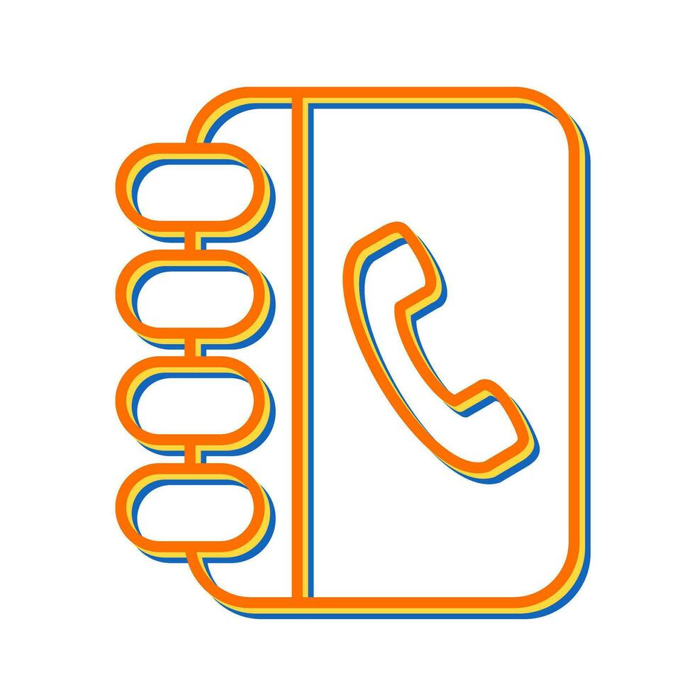 Contact Book Vector Icon